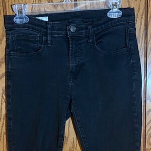 GAP Women's Dark Black True Skinny Mid Rise Jeans